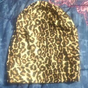 Leopard Print Women's bonnet hat